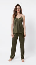 CAMI SILK - OLIVE