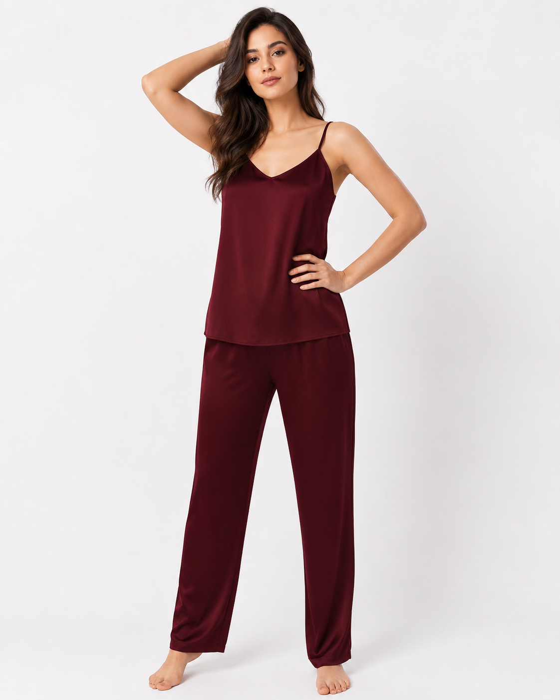 Cami Silk - Maroon