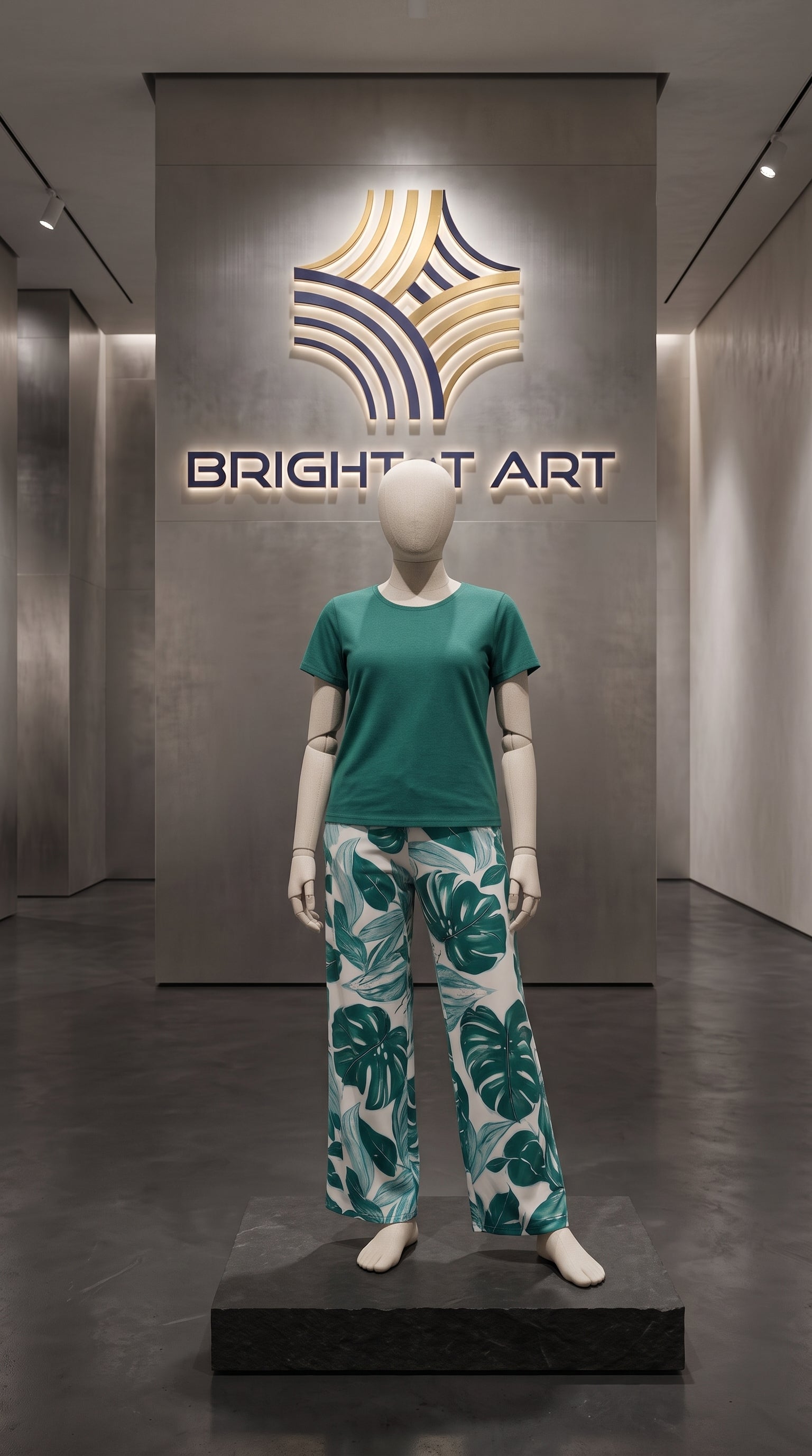 PRINTED PJ SUIT - GREEN