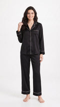 PLAIN SILK - BLACK