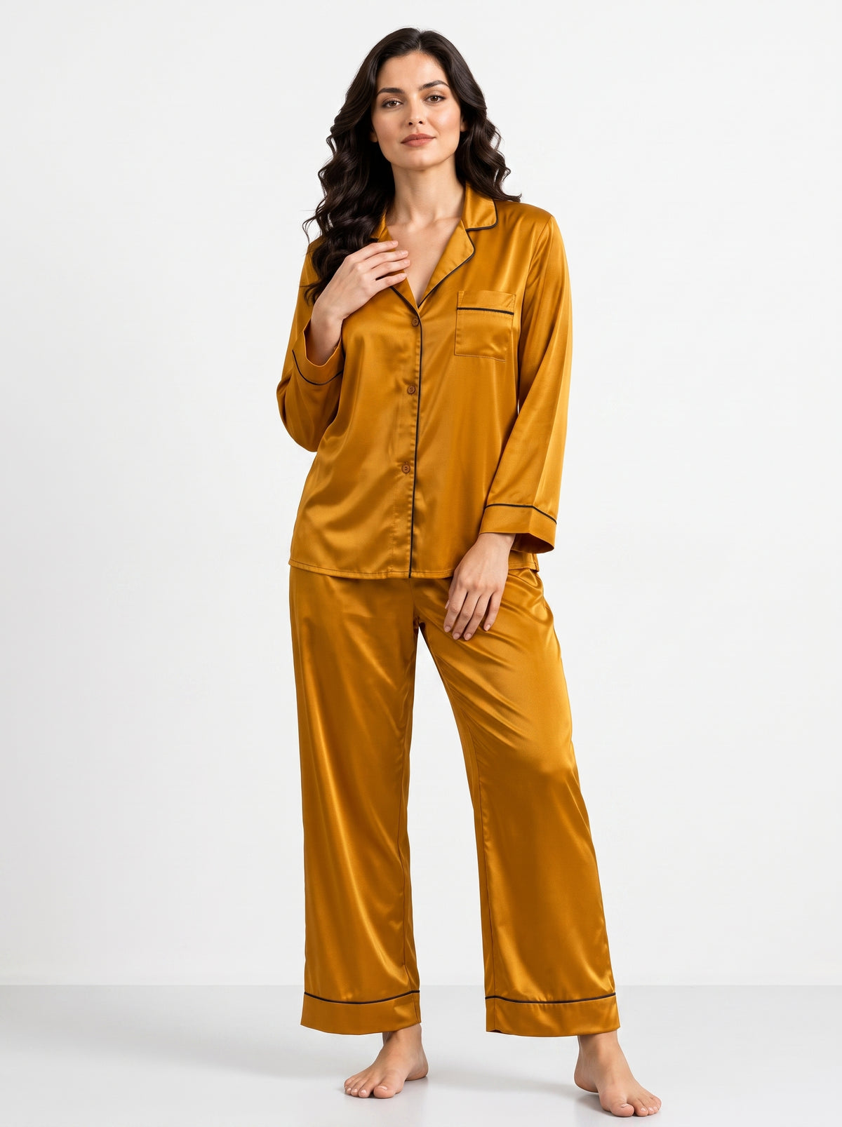 PLAIN SILK - CAMEL