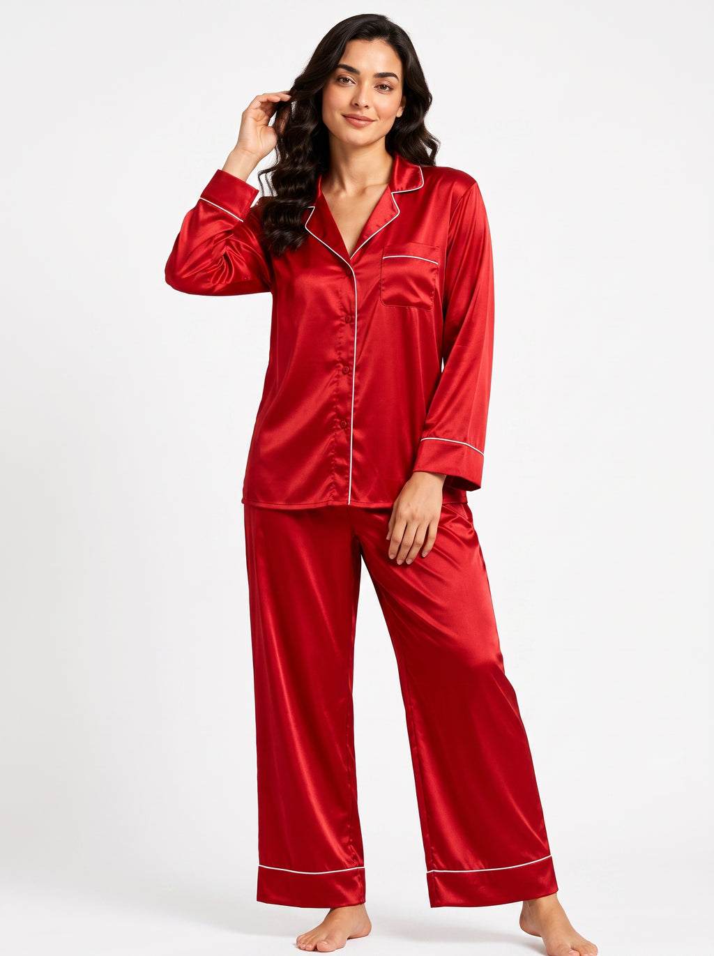 PLAIN SILK - RED