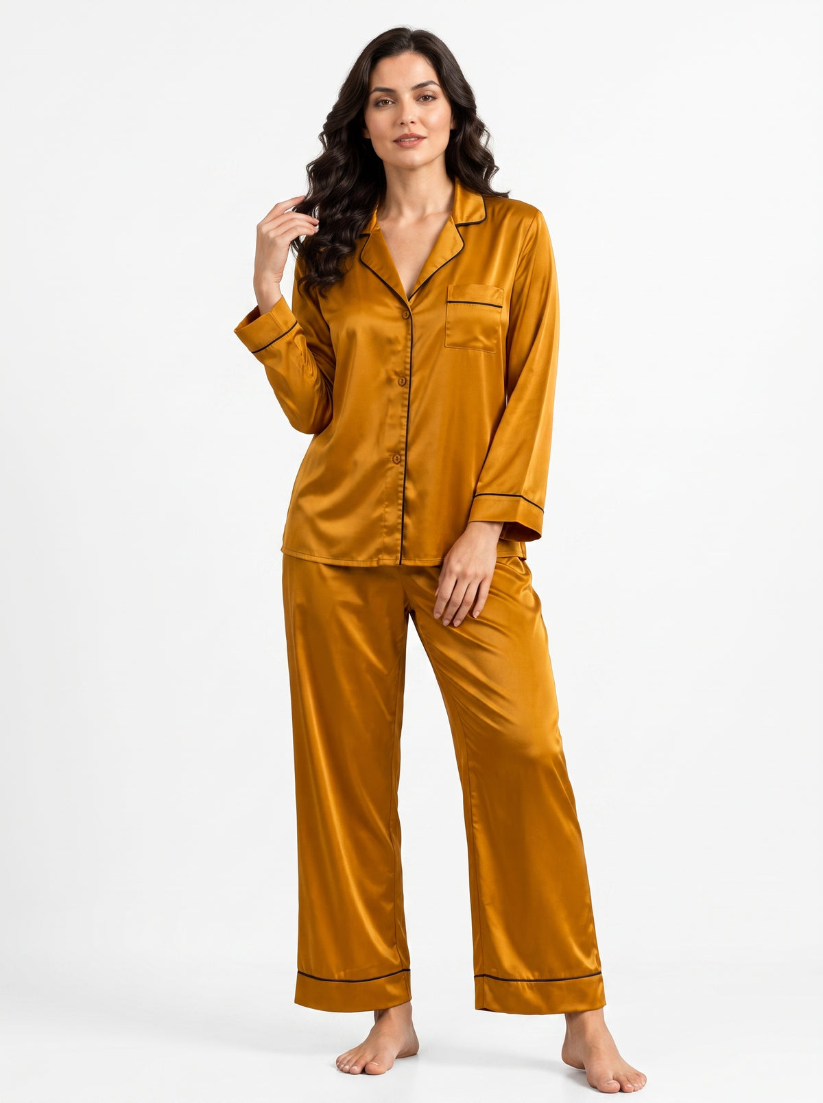 PLAIN SILK - CAMEL