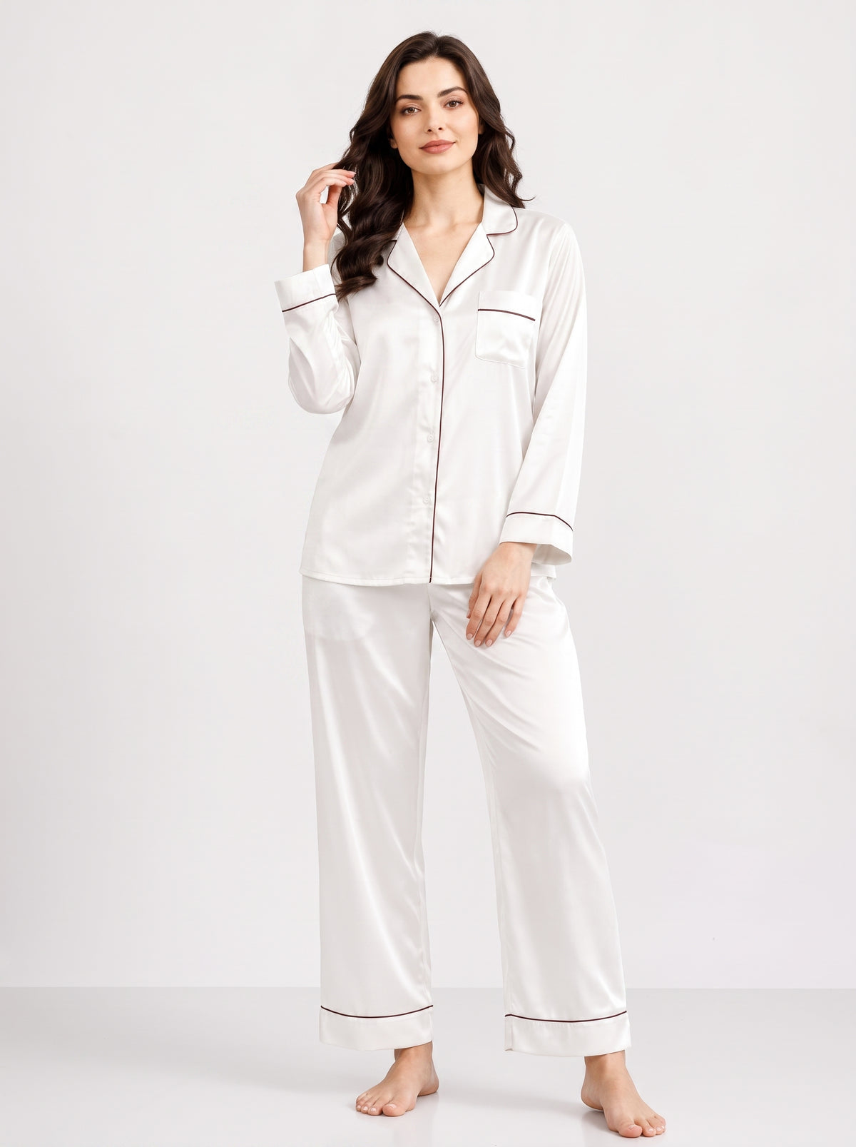 PLAIN SILK - WHITE