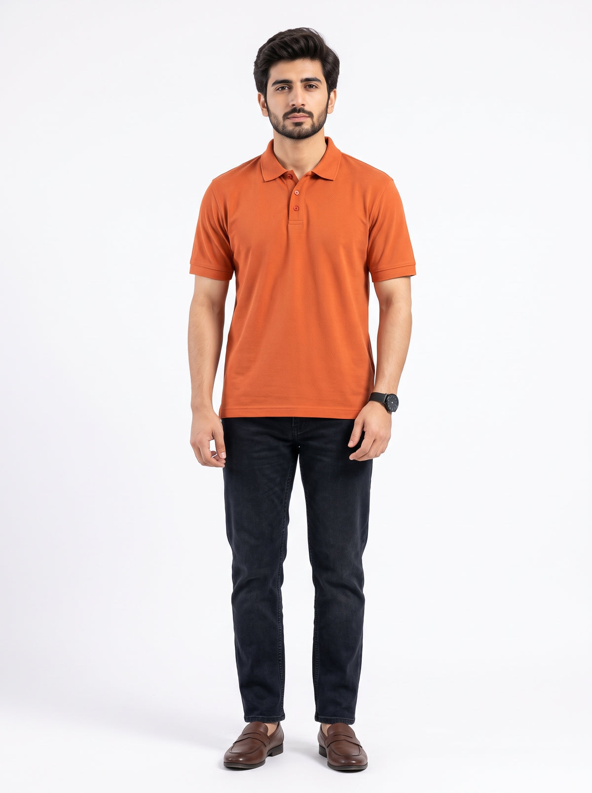 Premium Classic Polo T-Shirt - Orange