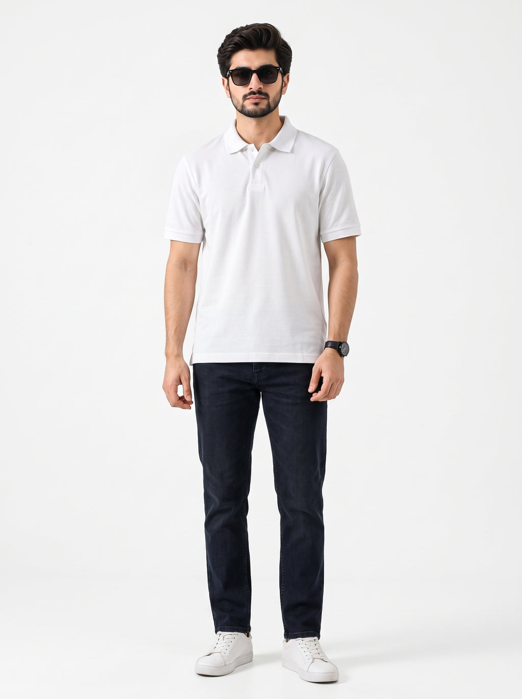Premium Classic Polo T-Shirt - White