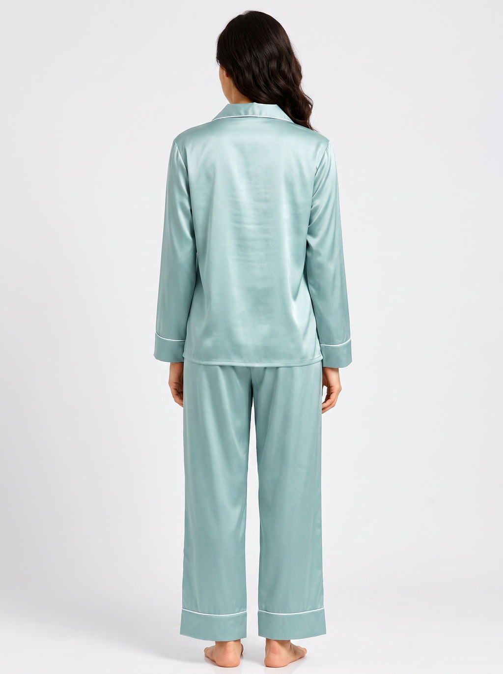 PLAIN SILK - SEAFOAM GREEN