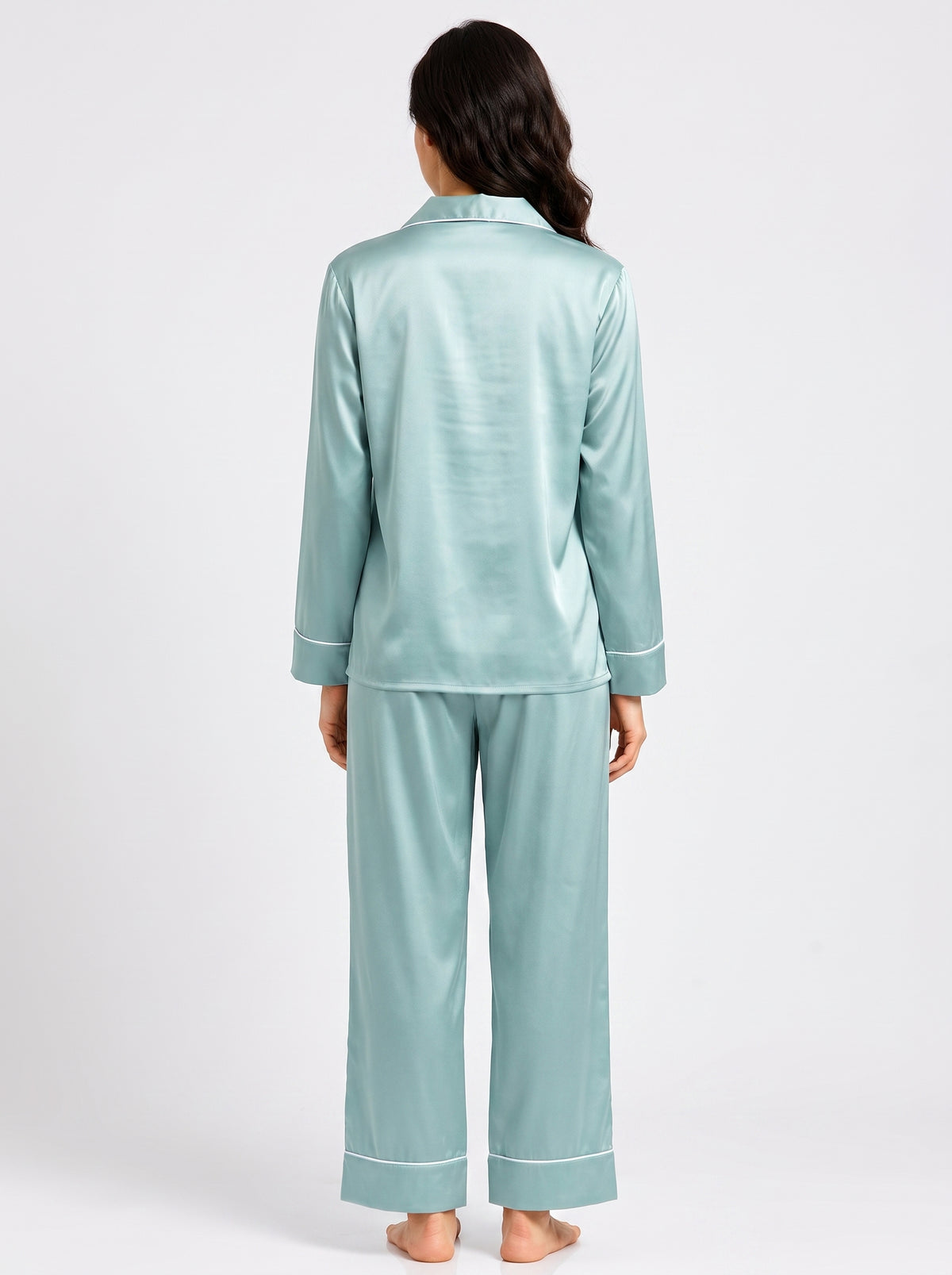 PLAIN SILK - SEAFOAM GREEN