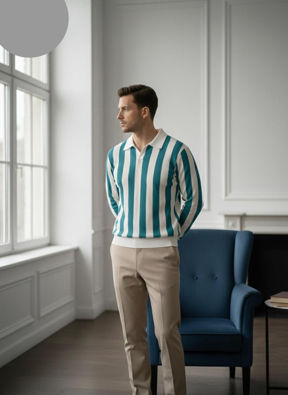 Premium Polo's Full - Turquoise White