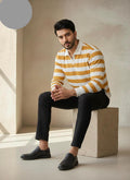 Premium Polo's Full - Mustard White