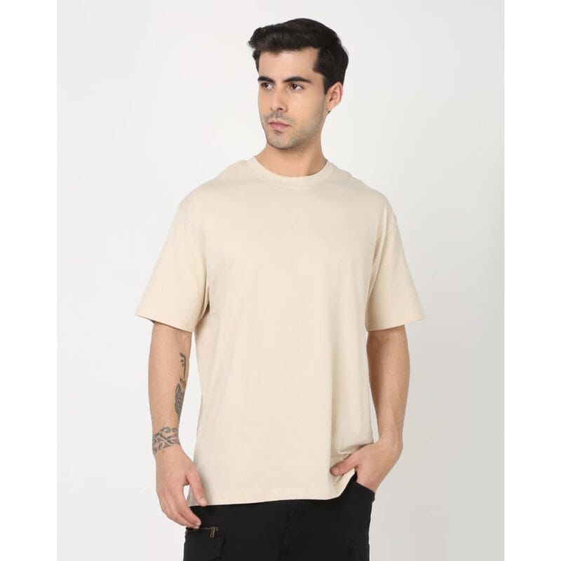 Plain Drop Shoulder - Beige