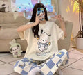Pochacca Printed PJ Suit - Blue
