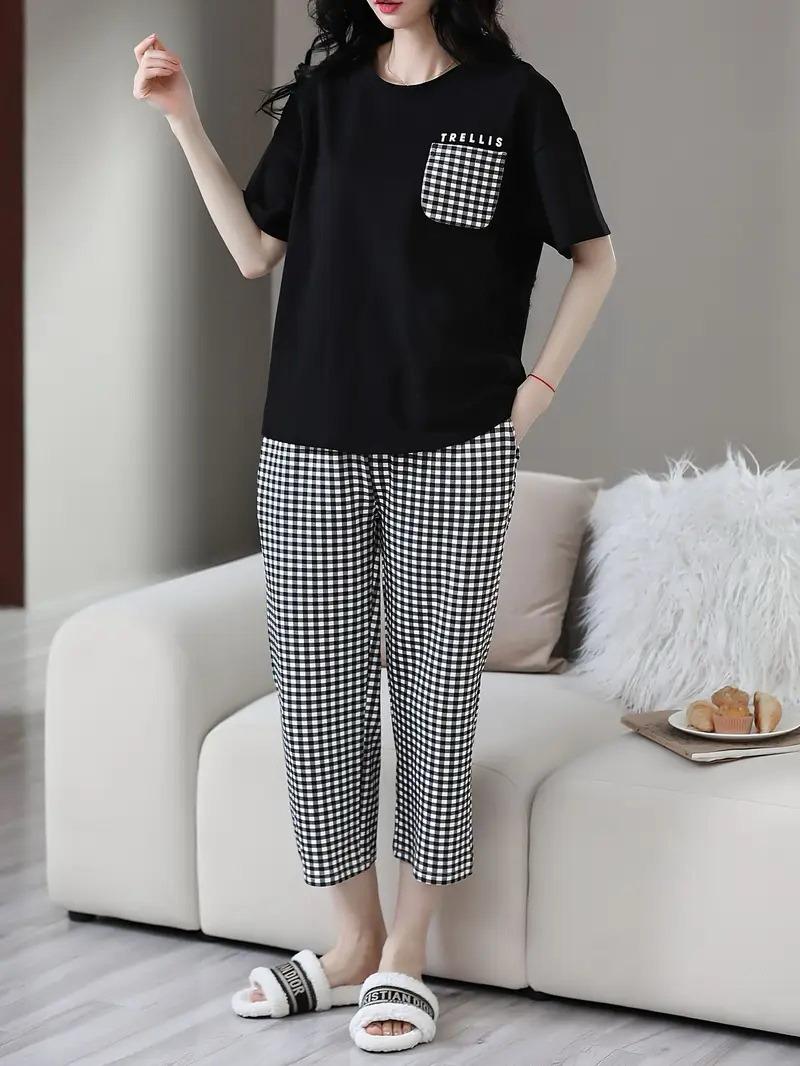 Capri Style PJ Suit - Black