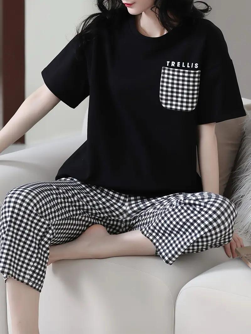 Capri Style PJ Suit - Black