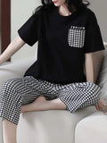 Capri Style PJ Suit - Black