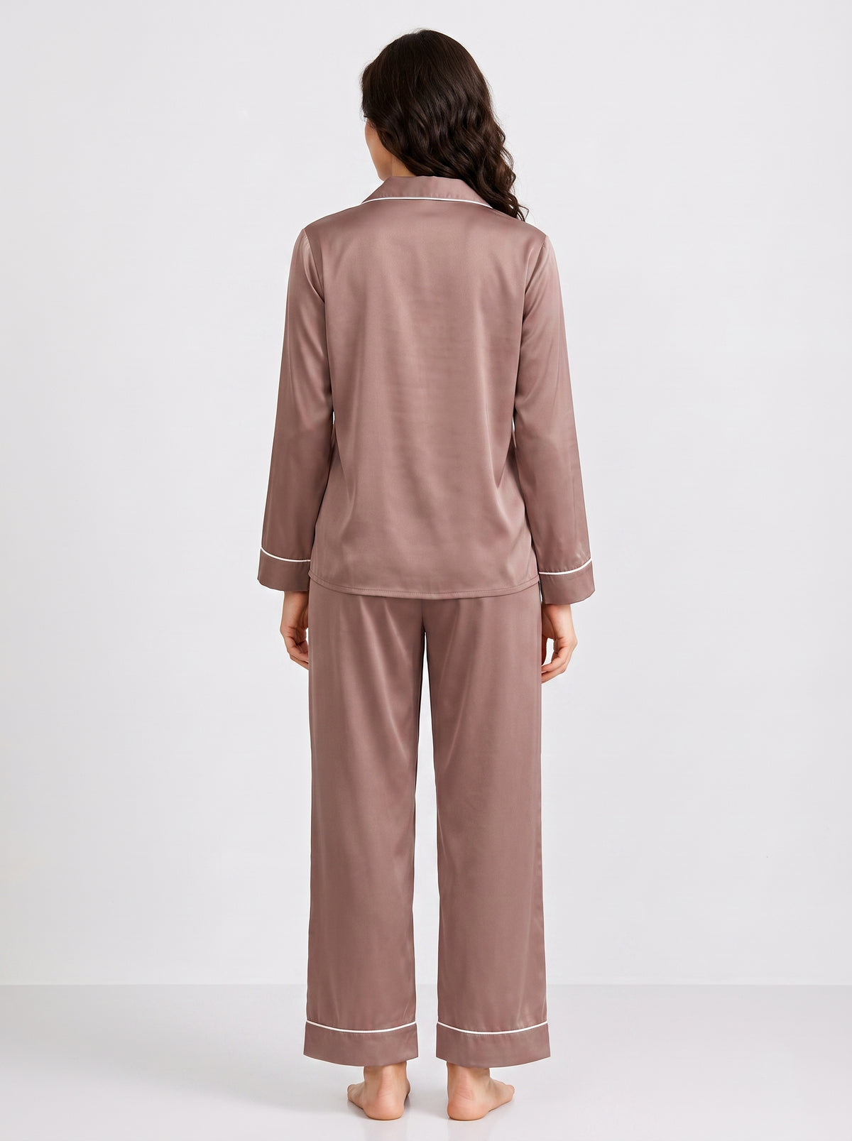 PLAIN SILK - DUST BROWN
