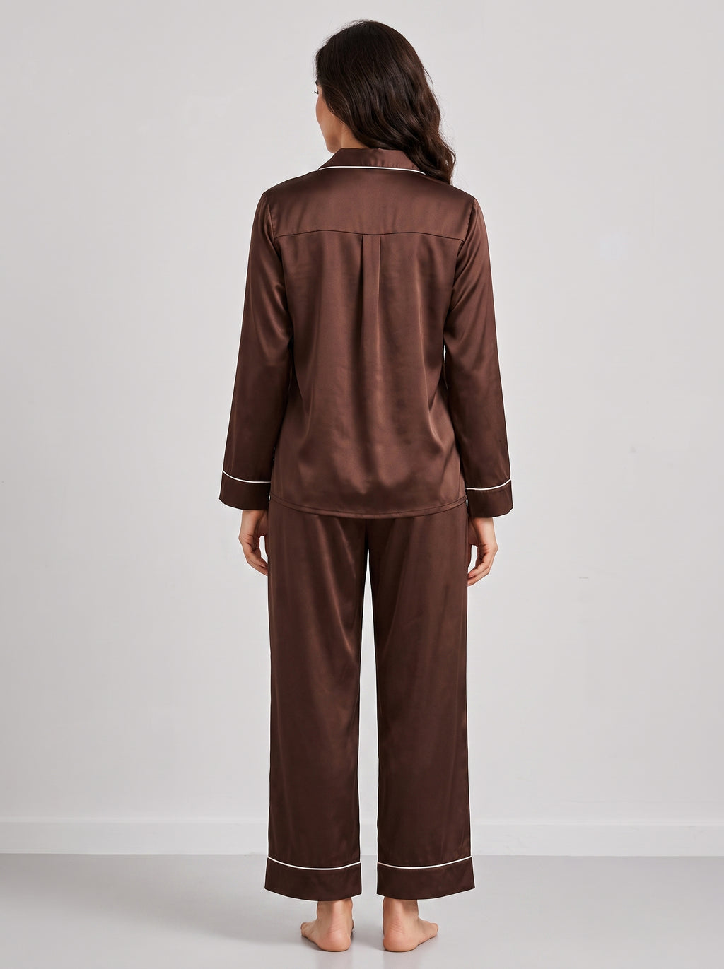 PLAIN SILK - BROWN