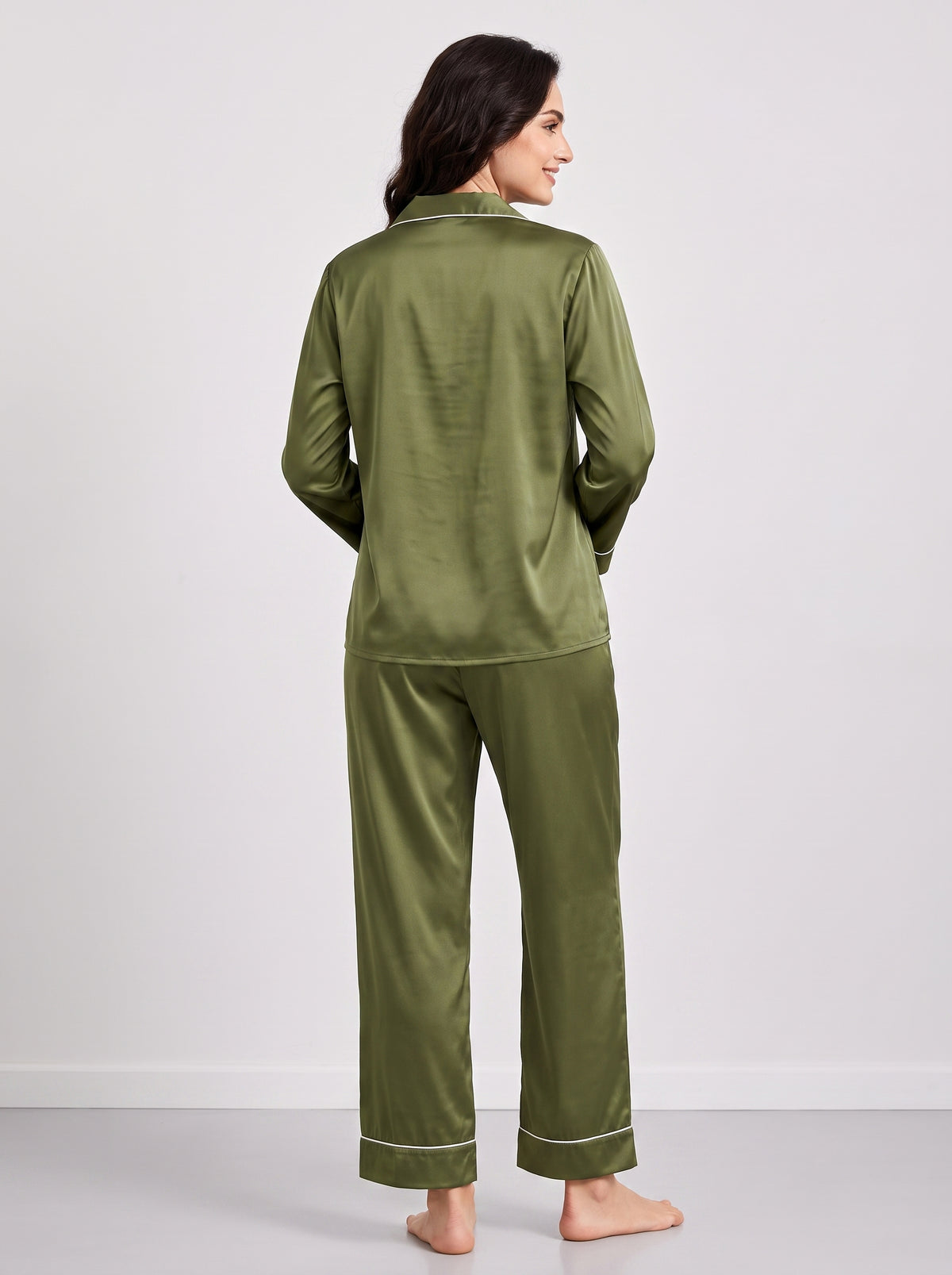 PLAIN SILK - OLIVE