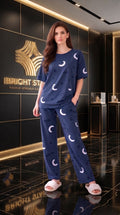 Printed PJ Suit - blue