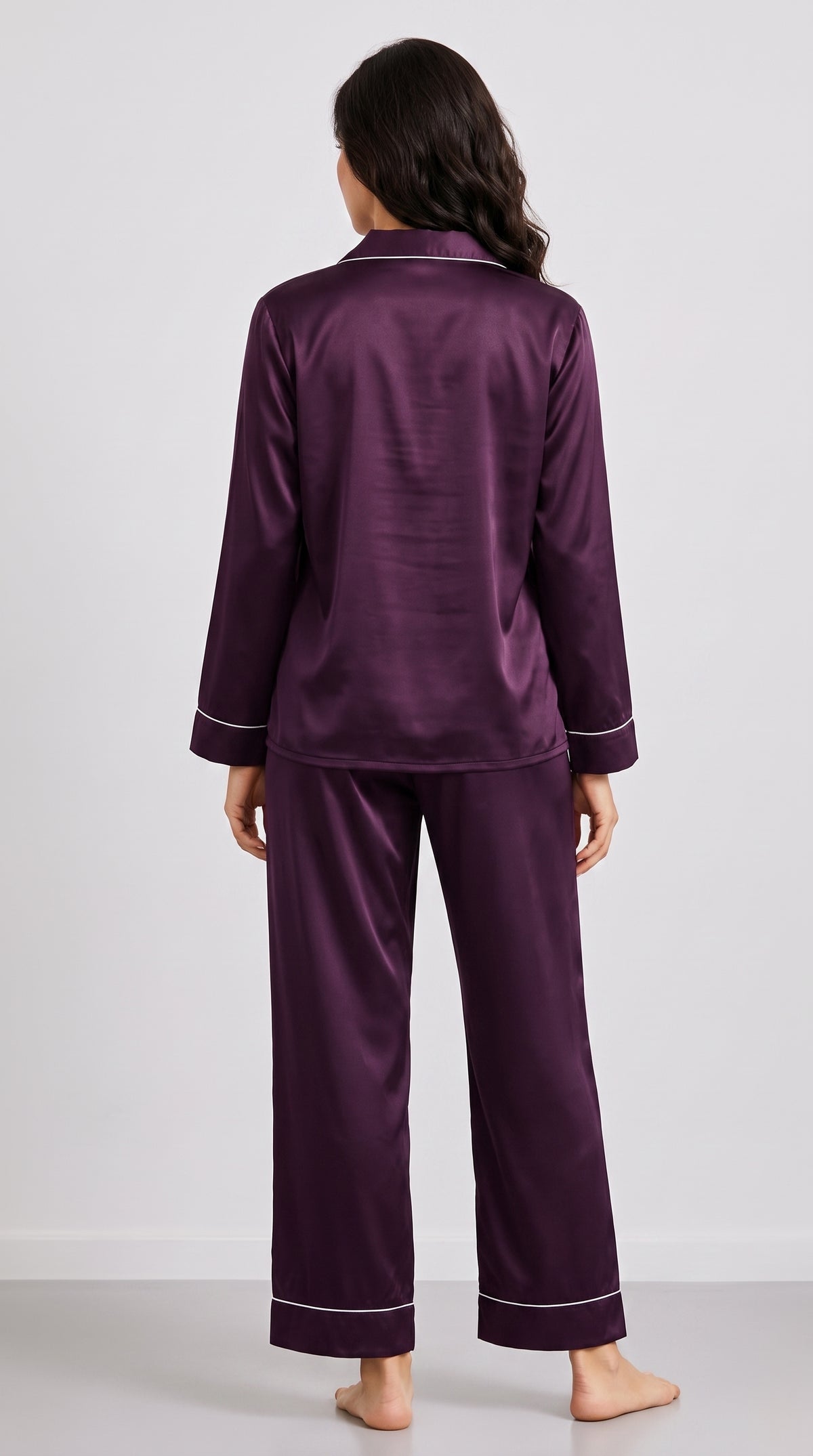 PLAIN SILK - MIDNIGHT PURPLE