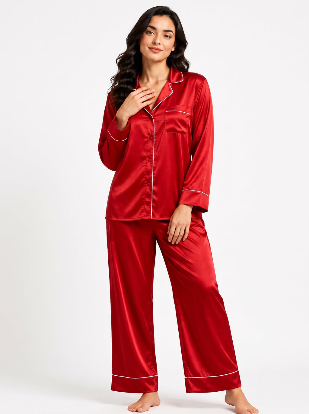 PLAIN SILK - RED